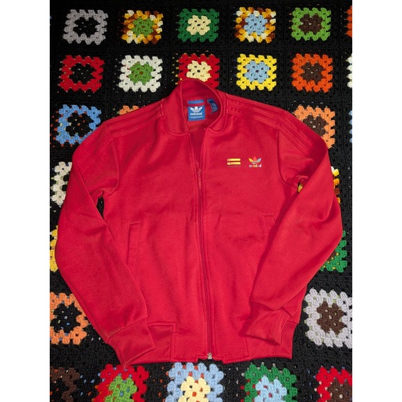 adidas Other - ADIDAS x PHARRELL WILLIAMS Track Jacket Red Originals Trefoil Size 2XS